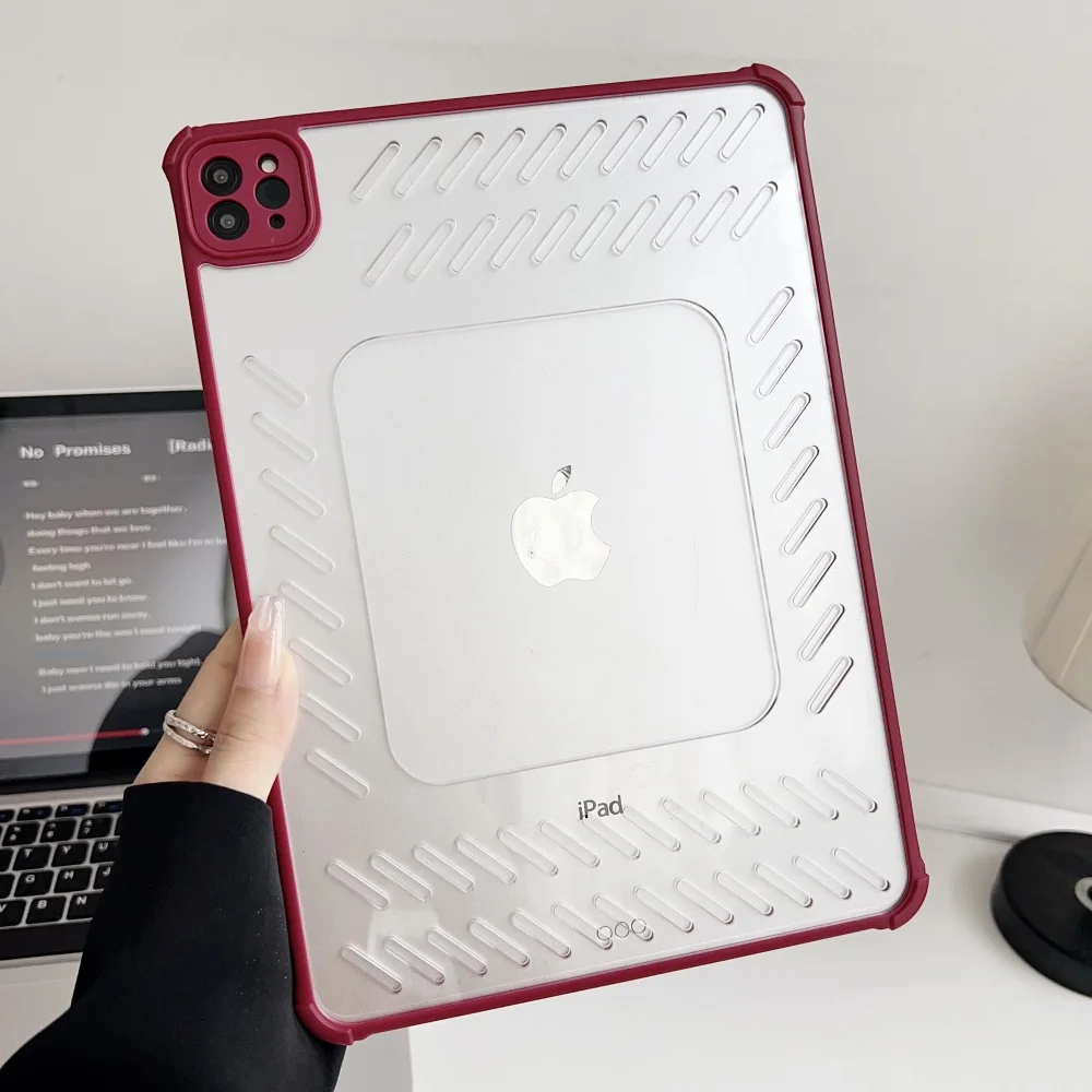 Ultra Thin Ventilated Case for iPad Pro 13 2024 Pro 11 2024 Air7 2025 10.9 10.2 9.7 Mini 6 7 No Border Cooling Design Back Cover
Ultra Thin Ventilated Case for iPad Pro 13 2024 Pro 11 2024 Air7 2025 10.9 10.2 9.7 Mini 6 7 No Border Cooling Design Back Cover