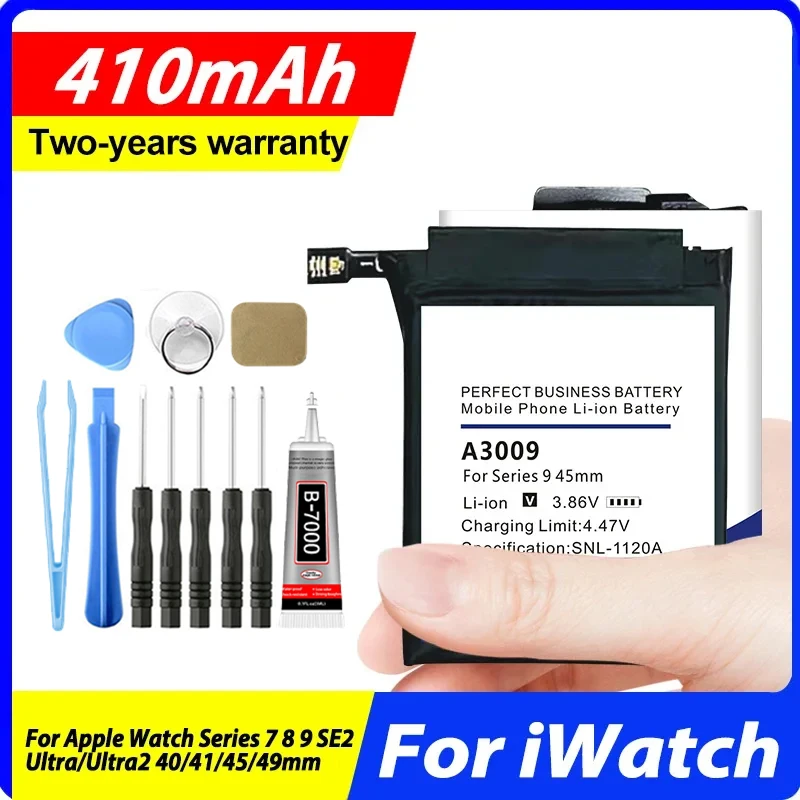 A2552 A2663 A2810 A2815 A2721 A3009 A2954 A2956 A2749 New Battery For Apple Watch Series 7 8 9 SE2 Ultra/Ultra2 40/41/45/49mm
A2552 A2663 A2810 A2815 A2721 A3009 A2954 A2956 A2749 New Battery For Apple Watch Series 7 8 9 SE2 Ultra/Ultra2 40/41/45/49mm