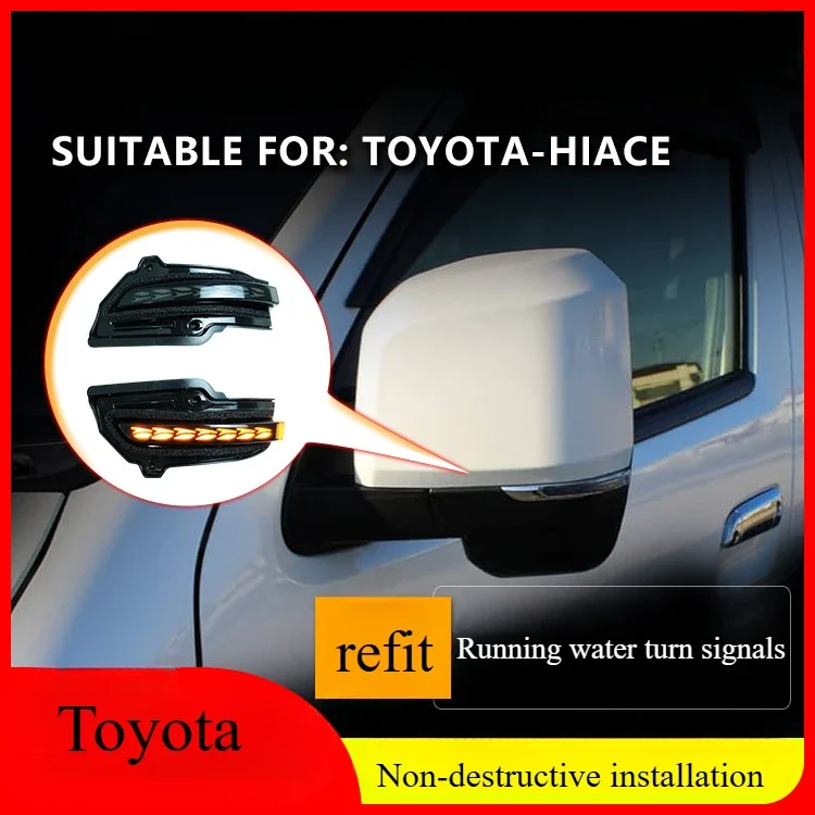Для Toyota Hiace зеркало заднего вида, модификация зеркала заднего вида, подсветка ходовой воды, касание синего дневного света
Для Toyota Hiace зеркало заднего вида, модификация зеркала заднего вида, подсветка ходовой воды, касание синего дневного света