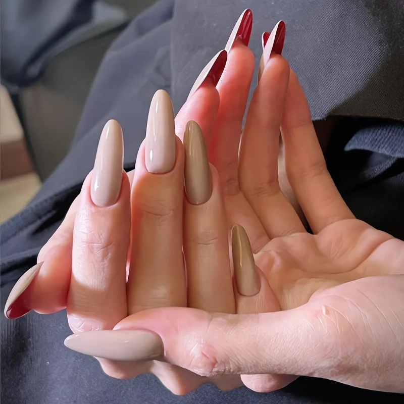 10 шт. накладных ногтей ручной работы, красная основа, сексуальные осенние нюдовые ногти с эффектом кошачьего глаза для сияния светлой кожи, идеально подходят для подарка женщинам
10 шт. накладных ногтей ручной работы, красная основа, сексуальные осенние нюдовые ногти с эффектом кошачьего глаза для сияния светлой кожи, идеально подходят для подарка женщинам