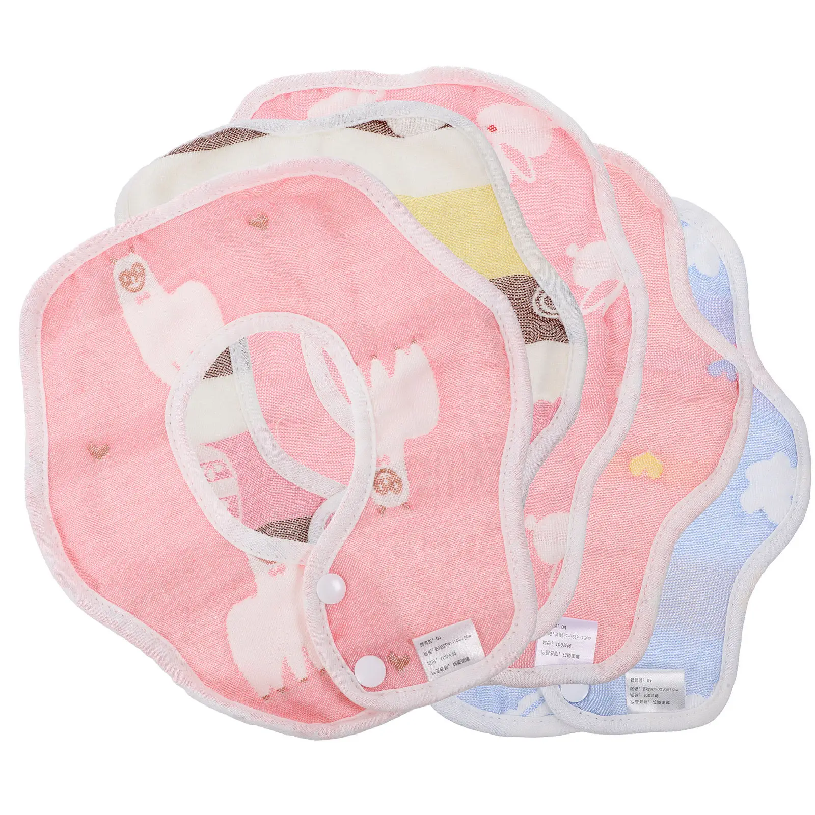 5Pcs Baby Saliva Towels Premium Cotton Soft Breathable Cartoon Bibs Newborn Infant Drooling Feeding Towels Reusable Easy Wear
5Pcs Baby Saliva Towels Premium Cotton Soft Breathable Cartoon Bibs Newborn Infant Drooling Feeding Towels Reusable Easy Wear