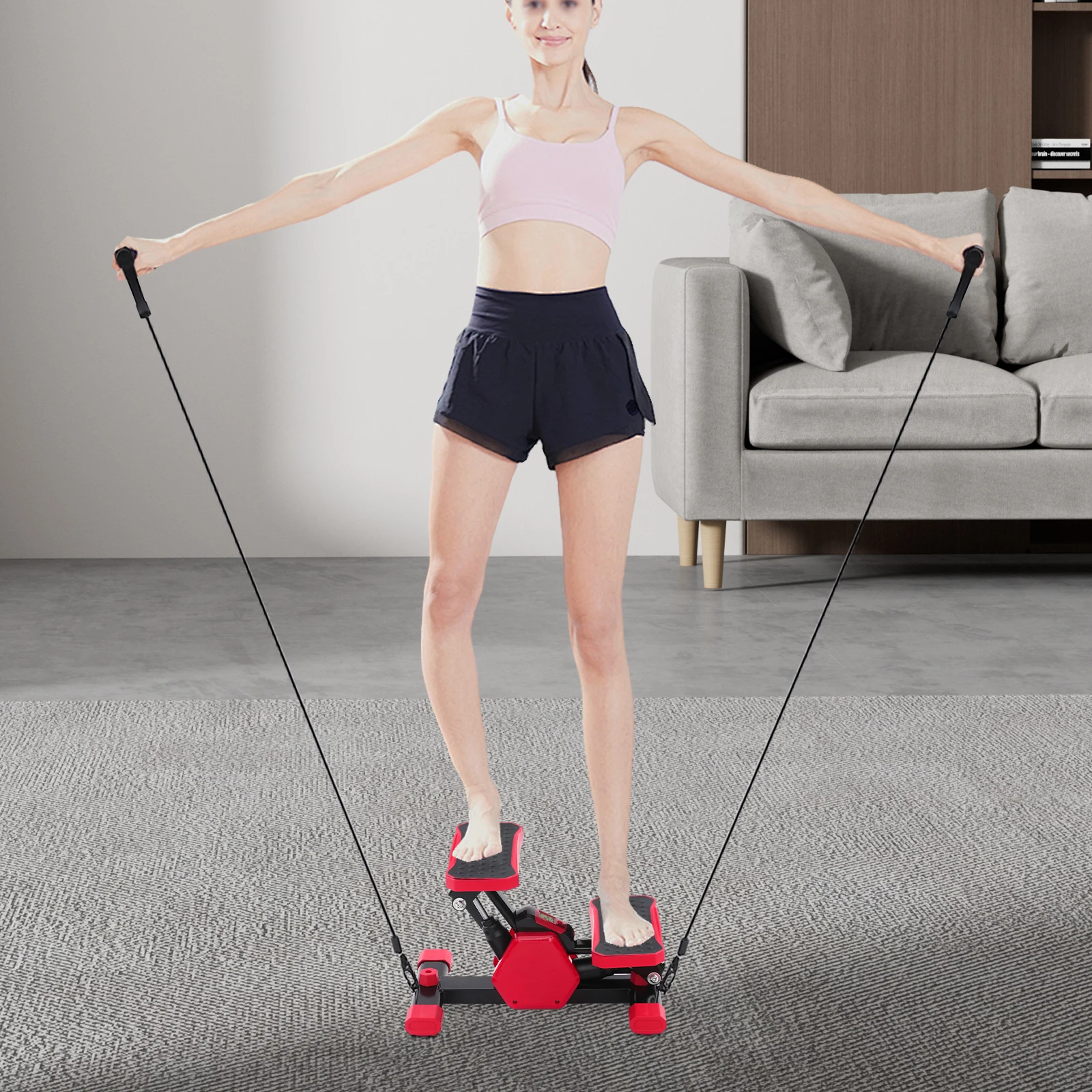 Portable Pedal Exerciser with Pull Ropes LCD Foot Pedal Exercise Machine 150 Kg/330.69lbs Load Capacity for Leg and Arm Exercises
Portable Pedal Exerciser with Pull Ropes LCD Foot Pedal Exercise Machine 150 Kg/330.69lbs Load Capacity for Leg and Arm Exercises
