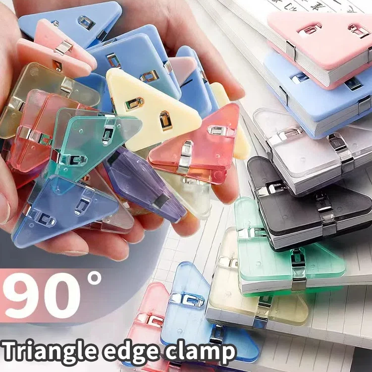 Innovative Triangle Book Clip, 20pcs, Colorful Desk Shelf Organizer for Office and Paper Storage. 
Innovative Triangle Book Clip, 20pcs, Colorful Desk Shelf Organizer for Office and Paper Storage.
