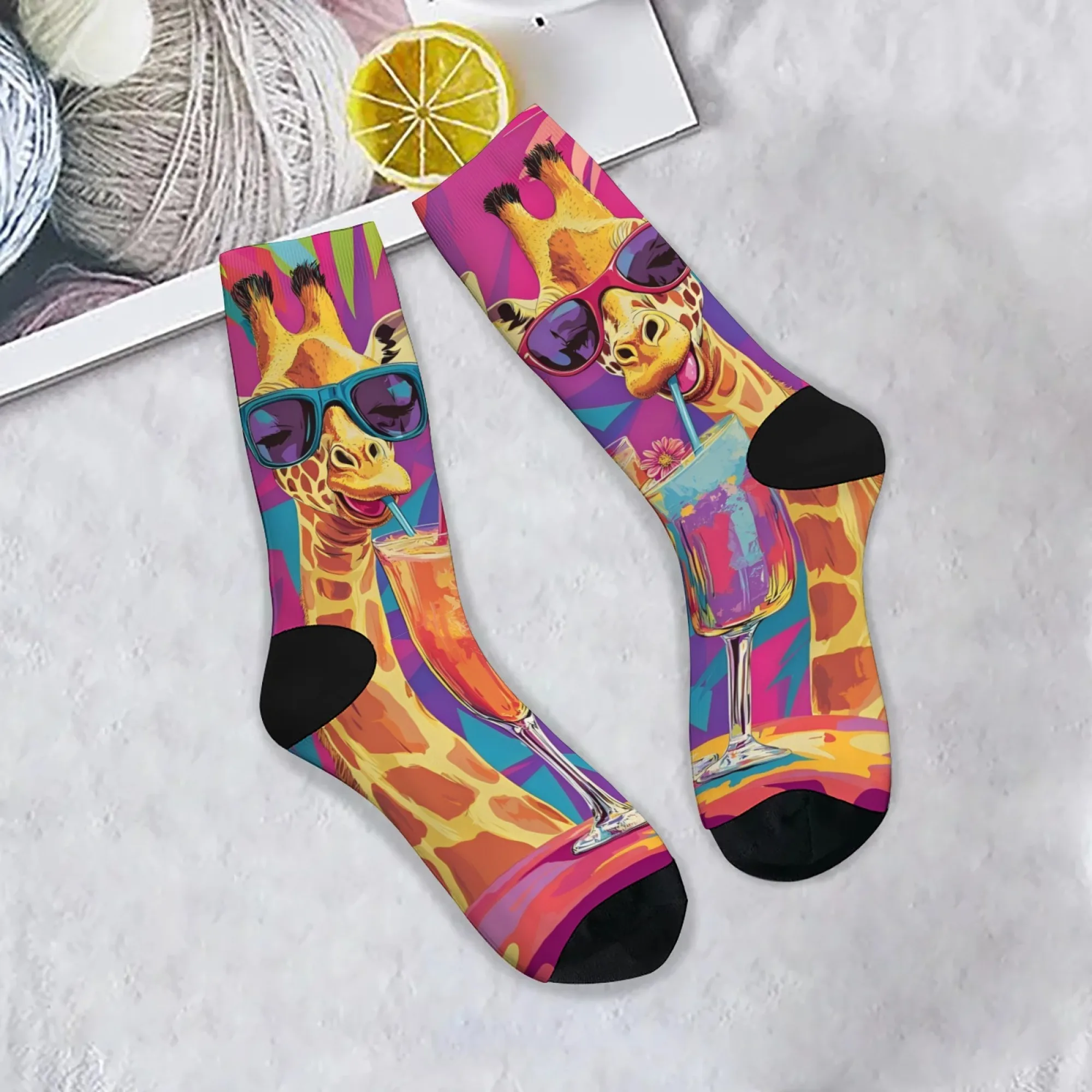Novelty Giraffe Print Men's Socks Comfortable Breathable Non-slip Casual Socks Running Mountaineering Accessories Party Gifts
Novelty Giraffe Print Men's Socks Comfortable Breathable Non-slip Casual Socks Running Mountaineering Accessories Party Gifts