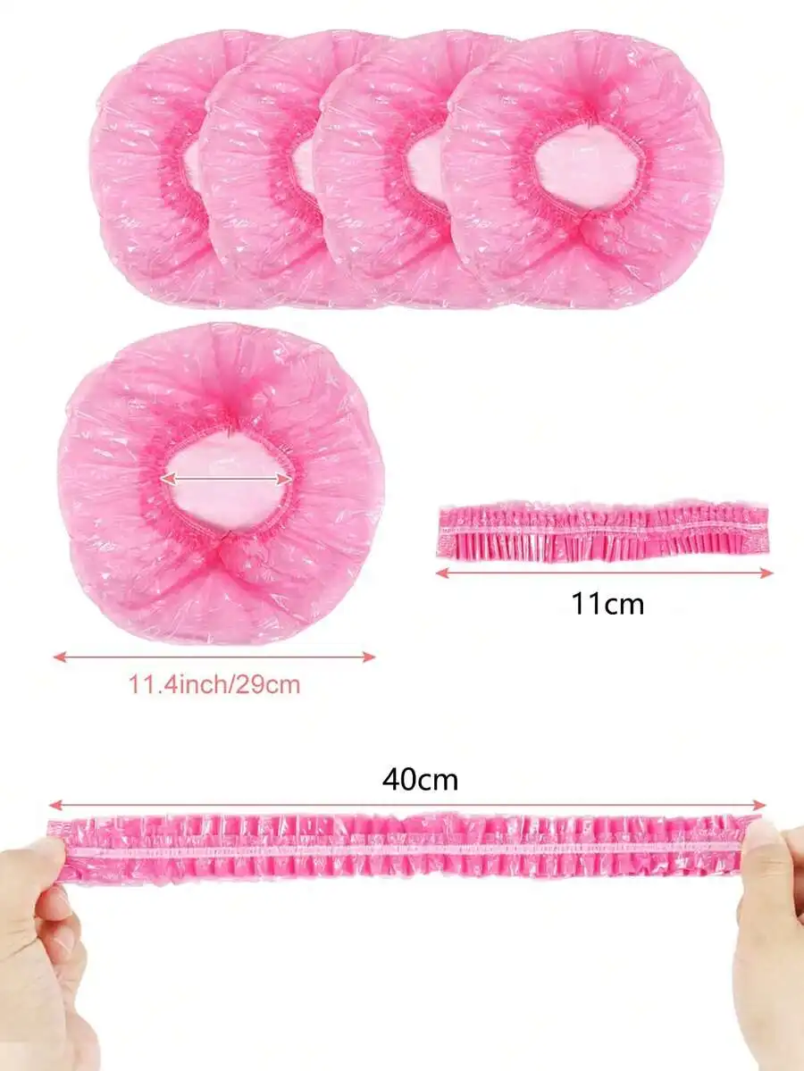 Pink Disposable Shower Cap Elastic Hair Cover Travel Hair Protection
Pink Disposable Shower Cap Elastic Hair Cover Travel Hair Protection