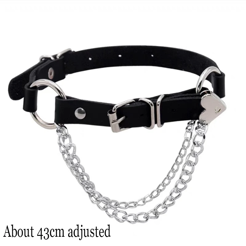 Pink Gothic Chain Necklace Leather Choker Party Punk Chokers Collar Goth Necklaces Women Black Pu Kawaii Witch Rave Jewelry
Pink Gothic Chain Necklace Leather Choker Party Punk Chokers Collar Goth Necklaces Women Black Pu Kawaii Witch Rave Jewelry