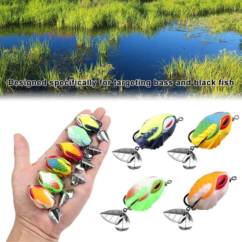 1pcs Thai-style Thunder Frog Lure With Bionics Sequin Fishing Dual Lure Accessories Lifelike Frog Hooks Artificial Y4U2
1pcs Thai-style Thunder Frog Lure With Bionics Sequin Fishing Dual Lure Accessories Lifelike Frog Hooks Artificial Y4U2