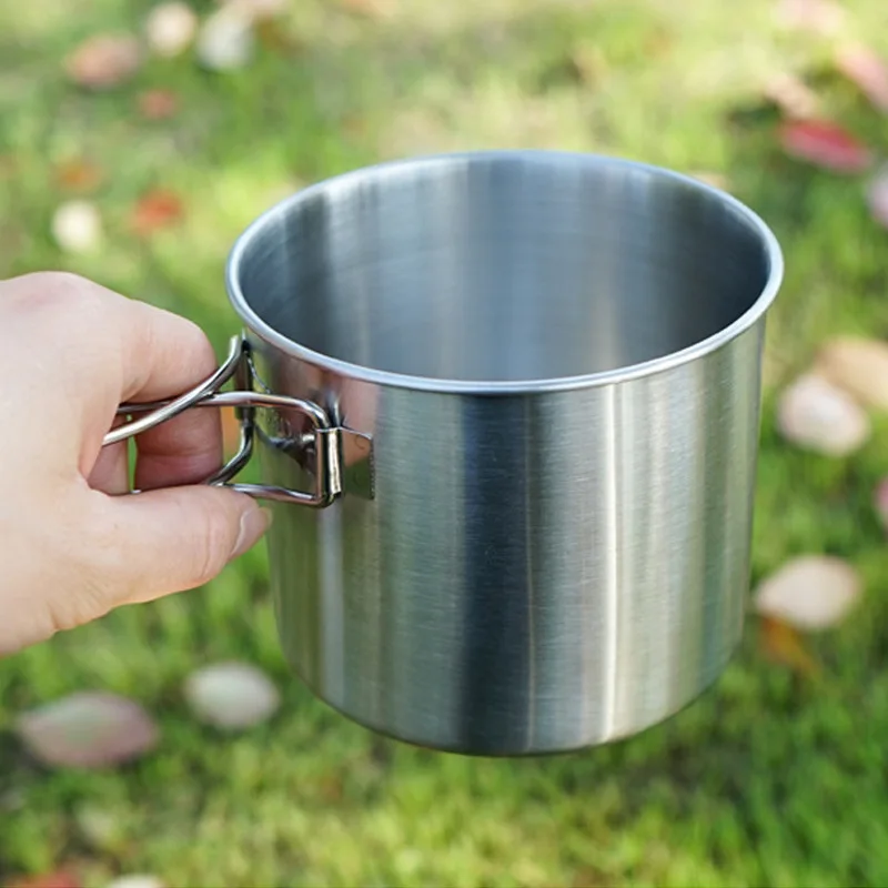 Outdoor stainless steel set pot 2-piece set camping water cup camping set cup portable foldable cooker equipment, easy to store
Outdoor stainless steel set pot 2-piece set camping water cup camping set cup portable foldable cooker equipment, easy to store