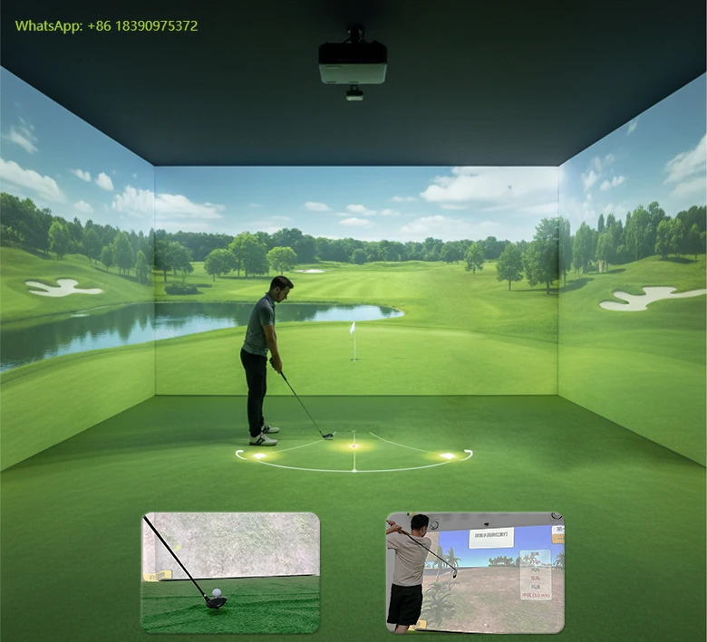 Luxury Immersive Holographic Projection Virtual Golf Simulator System for Golf Clubs
Luxury Immersive Holographic Projection Virtual Golf Simulator System for Golf Clubs