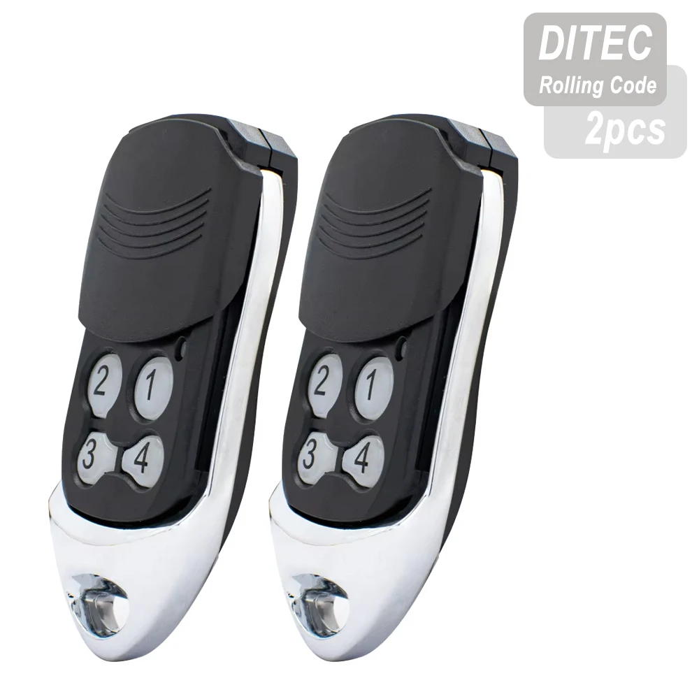 2pcs for DITEC Remote Control Entrematic ZEN2 ZEN4 ZEN2W ZEN4W GOL4 BIXLG4 BIXLP2 BIXLS2 433mhz Rolling Code Garage Door Opener
2pcs for DITEC Remote Control Entrematic ZEN2 ZEN4 ZEN2W ZEN4W GOL4 BIXLG4 BIXLP2 BIXLS2 433mhz Rolling Code Garage Door Opener