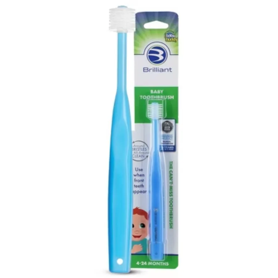 Baby toothbrush,Slim and easy-to-grip handle, easy to hold regardless of baby's palm size,Gentle cleaning
Baby toothbrush,Slim and easy-to-grip handle, easy to hold regardless of baby's palm size,Gentle cleaning