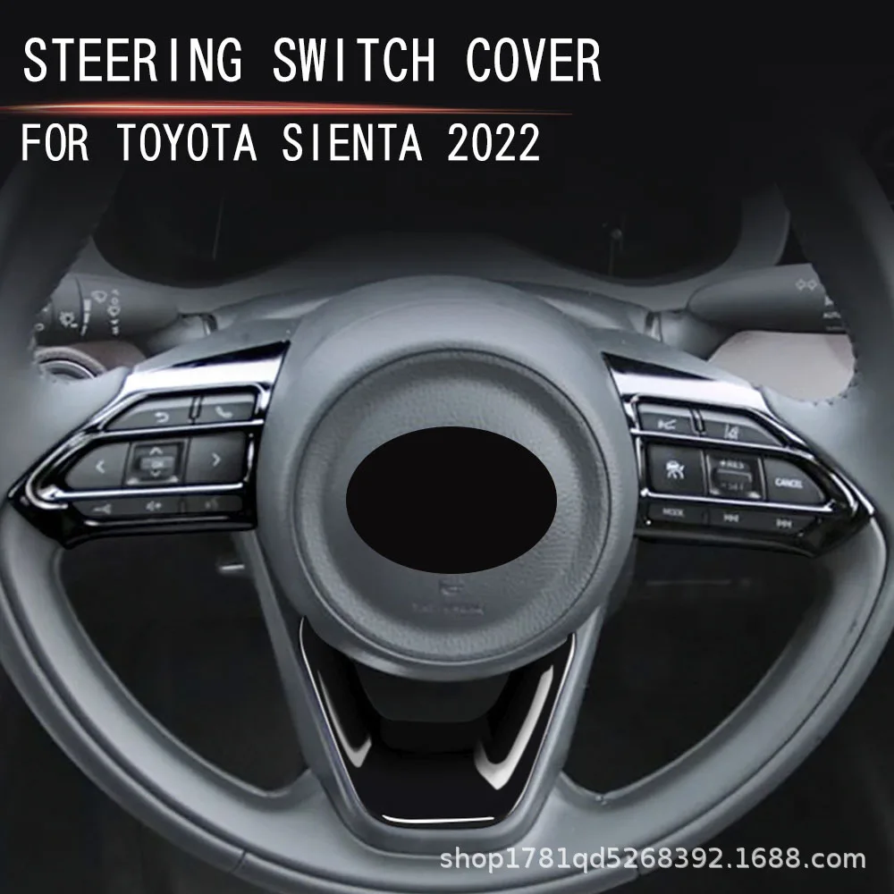 For Toyota Sienta 10 Series 2021 2022 2023 ABS Black Glossy Steering Wheel Panel Switch Button Cover Trim Interior Accessories
For Toyota Sienta 10 Series 2021 2022 2023 ABS Black Glossy Steering Wheel Panel Switch Button Cover Trim Interior Accessories
