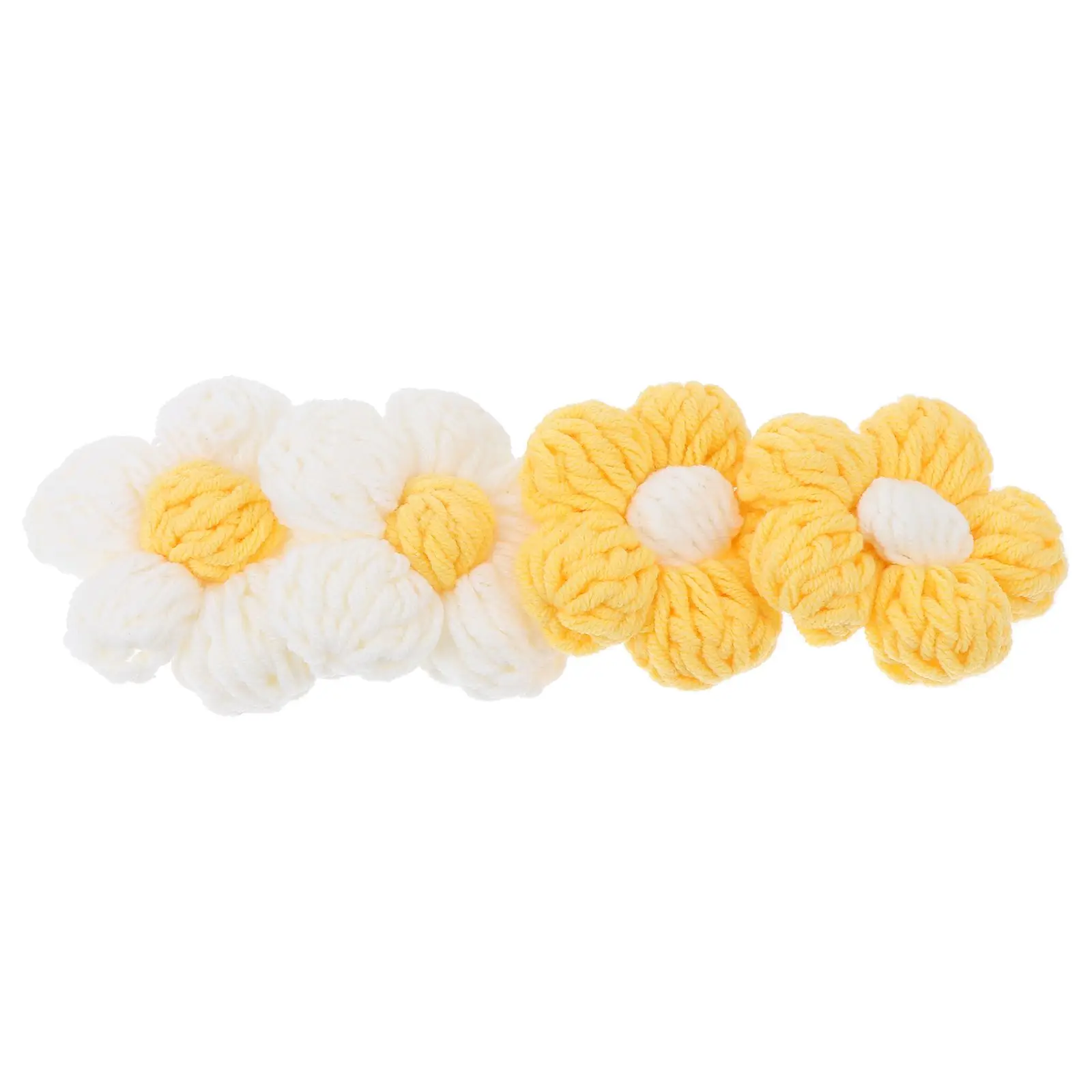 4Pcs Crocheted Flower Decorative Brooches Beautiful Floral Clothing Accessories for Bags Jeans Craft Project
4Pcs Crocheted Flower Decorative Brooches Beautiful Floral Clothing Accessories for Bags Jeans Craft Project