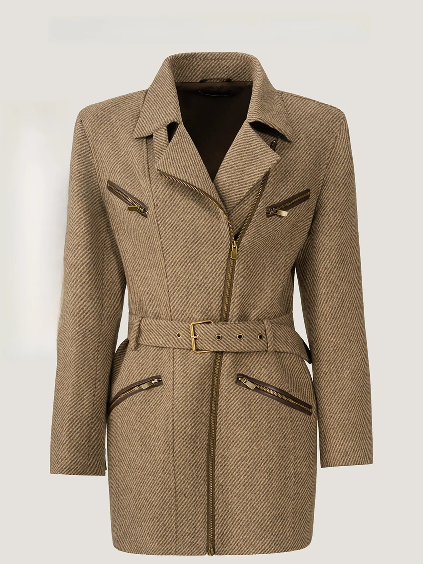 Women's Mid-Length Woolen Coat Casual Sle Winter Faion Old Money Look Wool Jaet Thiened Warm Long Sve Zipper Closure
Women's Mid-Length Woolen Coat Casual Sle Winter Faion Old Money Look Wool Jaet Thiened Warm Long Sve Zipper Closure