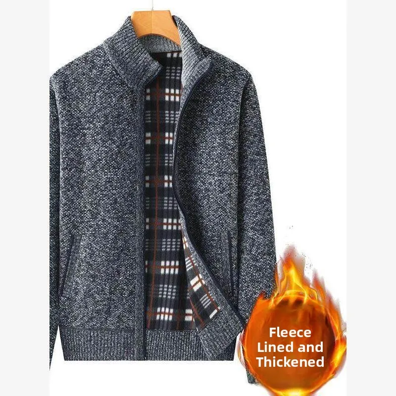 Теплый вязаный кардиган Thiened Fce, мужской осенне-зимний свитер, большой размер, мужская одежда, пальто для папы, молодежный тренд
Теплый вязаный кардиган Thiened Fce, мужской осенне-зимний свитер, большой размер, мужская одежда, пальто для папы, молодежный тренд