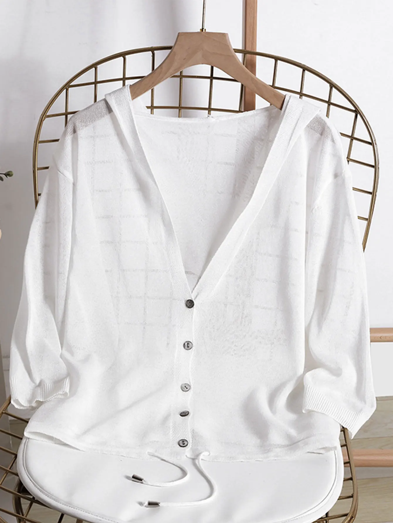 Women's Long Sleeve Cardigan with Drawstring Hood Single Breasted Button Front Plain Casual Daily Autumn Wear
Women's Long Sleeve Cardigan with Drawstring Hood Single Breasted Button Front Plain Casual Daily Autumn Wear