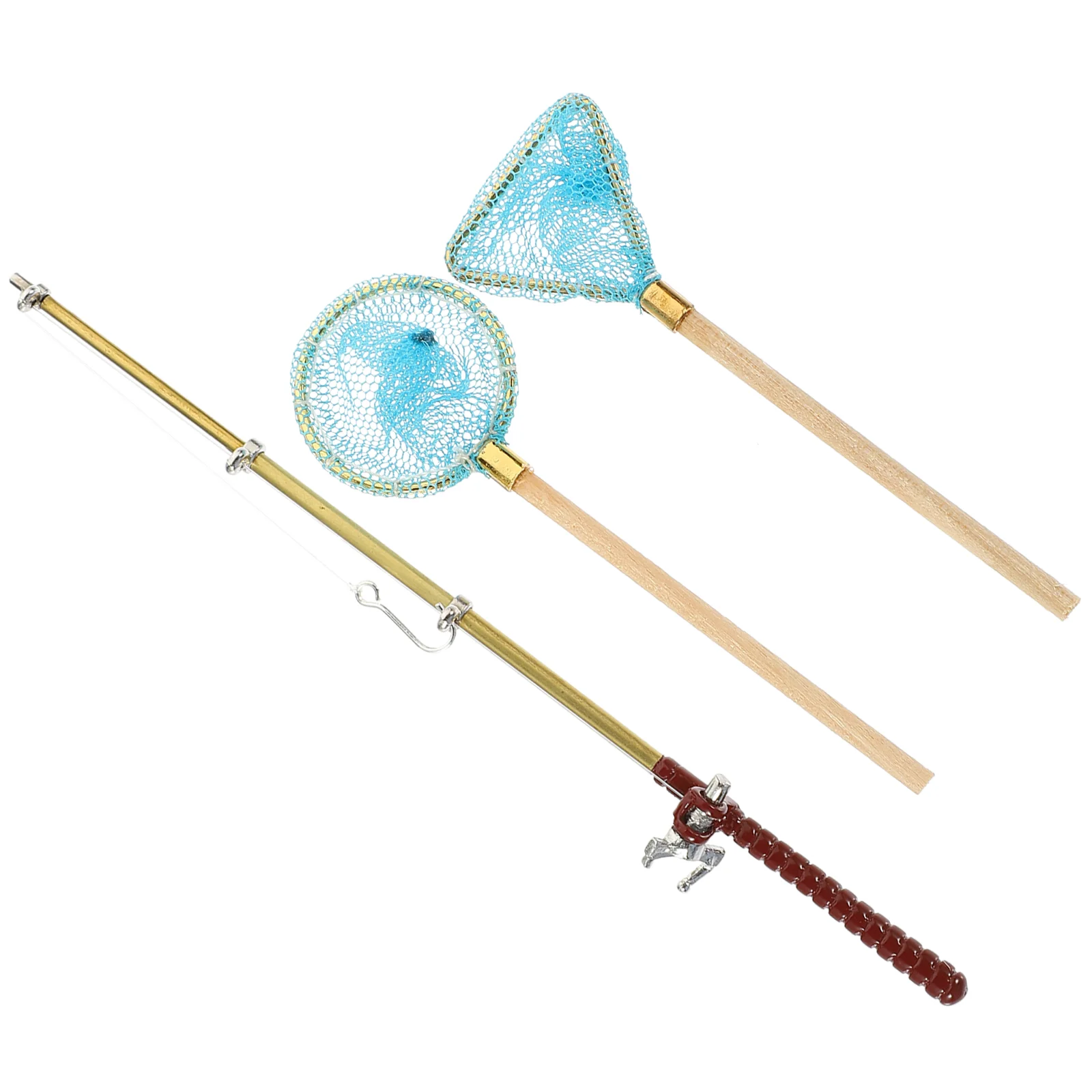 Mini Fishing Rod Toy Simulation Models Ornament Decorative Miniature Scene Adornments Small House Net Accessories Kids
Mini Fishing Rod Toy Simulation Models Ornament Decorative Miniature Scene Adornments Small House Net Accessories Kids