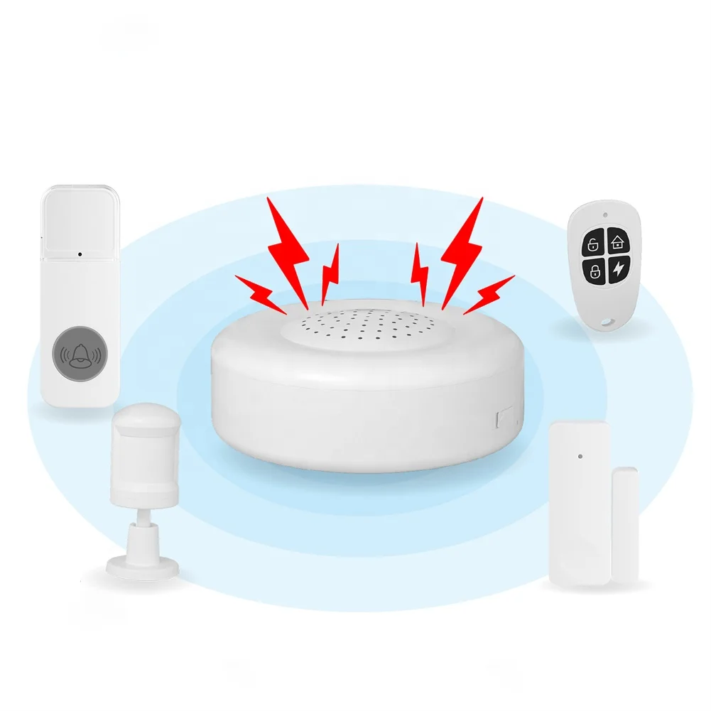 Беспроводная сенсорная Wi-Fi домашняя охранная умная система сигнализации с PIR-датчиком движения, дверной датчик
Беспроводная сенсорная Wi-Fi домашняя охранная умная система сигнализации с PIR-датчиком движения, дверной датчик