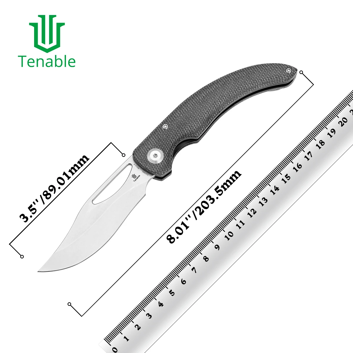 Tenable Folding Knives Gideon T1119A Nitro V Blade with Micarta/G10 Handle Dead Sober Designed with Thumb Hole for EDC Adventure
Tenable Folding Knives Gideon T1119A Nitro V Blade with Micarta/G10 Handle Dead Sober Designed with Thumb Hole for EDC Adventure