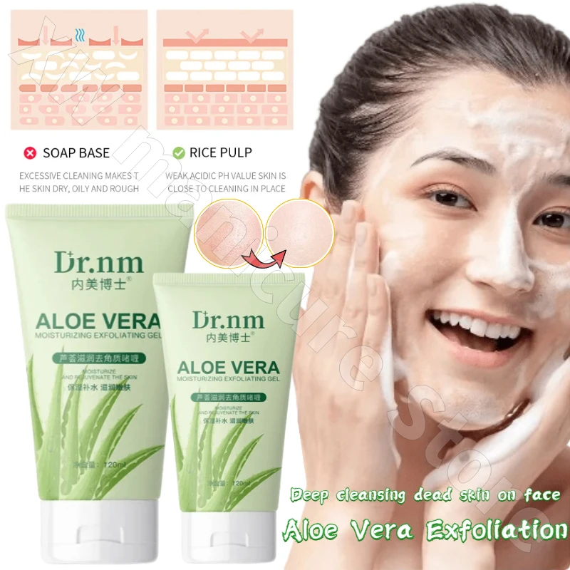 Aloe Vera Exfoliating Deep Cleansing Facial Moisturizing Nourishing Remove Dead Skin Facial Cleansing Cleanser Face Wash 120ml
Aloe Vera Exfoliating Deep Cleansing Facial Moisturizing Nourishing Remove Dead Skin Facial Cleansing Cleanser Face Wash 120ml
