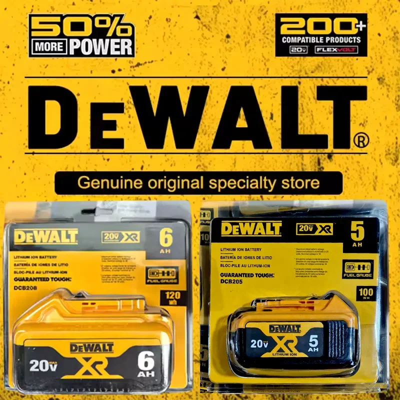 New 100% Dewalt Genuine 20V Battery 20V 5AH 6AH Rechargeable Lithium Ion Battery Dewalt DCB200 Power Tool Replacement Battery
New 100% Dewalt Genuine 20V Battery 20V 5AH 6AH Rechargeable Lithium Ion Battery Dewalt DCB200 Power Tool Replacement Battery