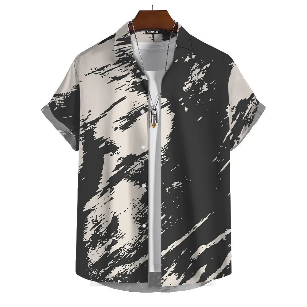 Vintage Black And White Men's Shirt Casual Short Sleeved Top Minimalist Printed Top New Streetwear Daily Men's Clothing 5XL
Vintage Black And White Men's Shirt Casual Short Sleeved Top Minimalist Printed Top New Streetwear Daily Men's Clothing 5XL