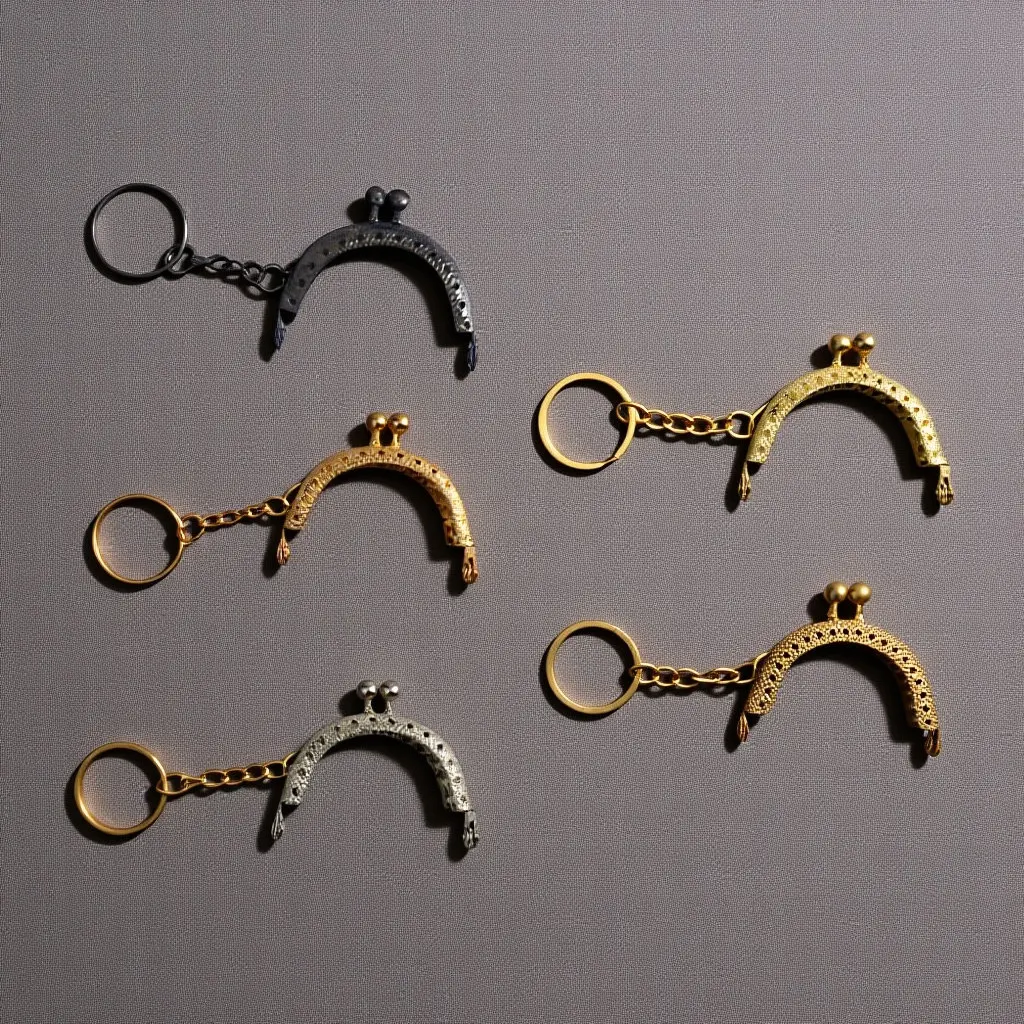 5Pcs 5Cm Semicircle Mini Purse Frame DIY Clutch Kit Metal Kiss Lock Coin Bag Accessories with Hanging Key Ring Elegant Rustproof
5Pcs 5Cm Semicircle Mini Purse Frame DIY Clutch Kit Metal Kiss Lock Coin Bag Accessories with Hanging Key Ring Elegant Rustproof