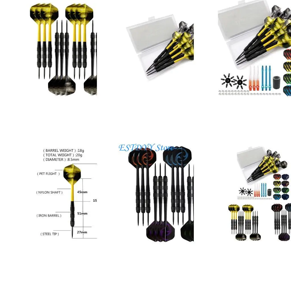 G6DE Набор для дартс со стальным наконечником, 18 грамм. Набор профессиональных дартс с нейлоновыми рукоятками для полета.
G6DE Набор для дартс со стальным наконечником, 18 грамм. Набор профессиональных дартс с нейлоновыми рукоятками для полета.