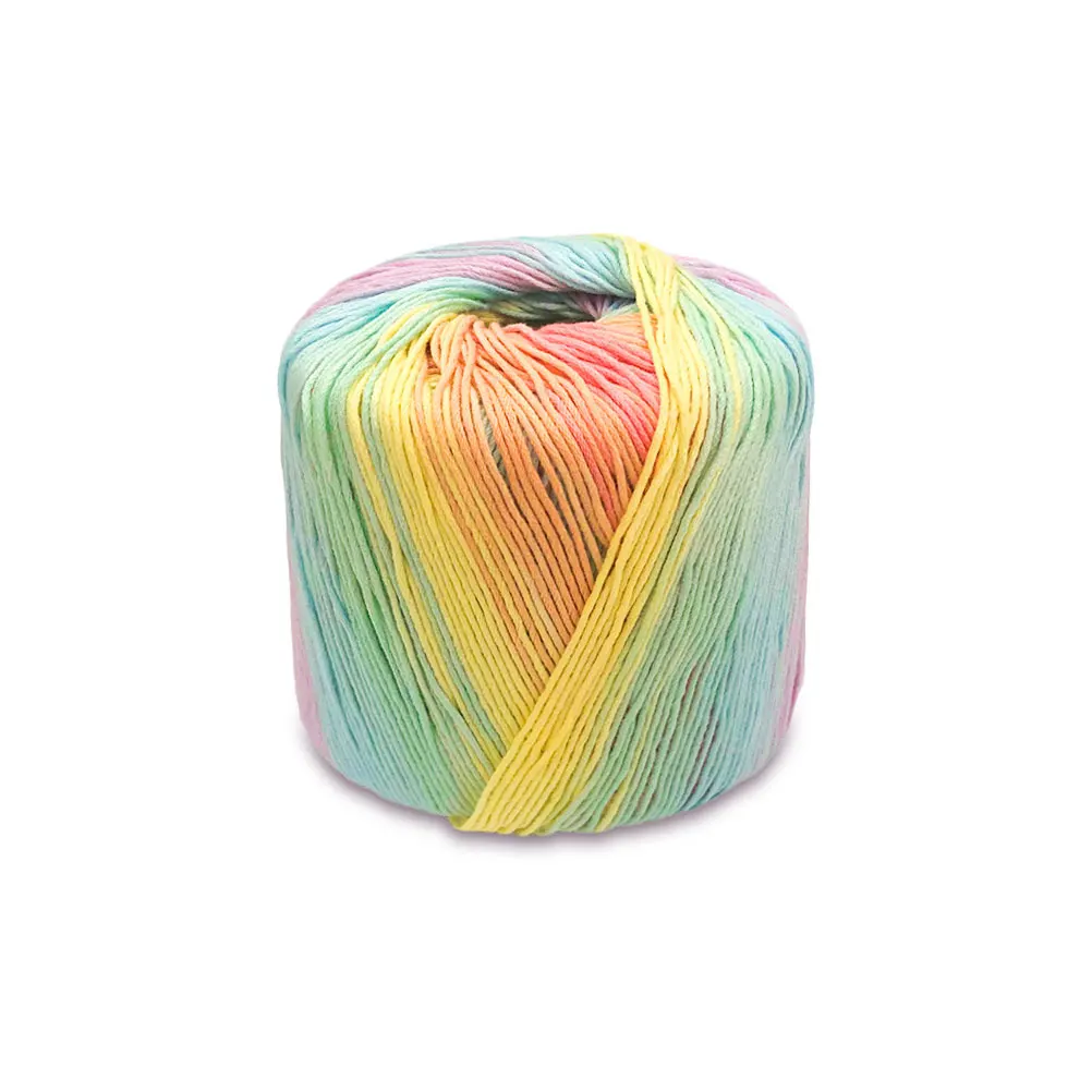 Lace Thread Cotton Yarn Rainbow Gradient Crochet Multicolor Carpet Pastel Soft for Crocheting Baby
Lace Thread Cotton Yarn Rainbow Gradient Crochet Multicolor Carpet Pastel Soft for Crocheting Baby