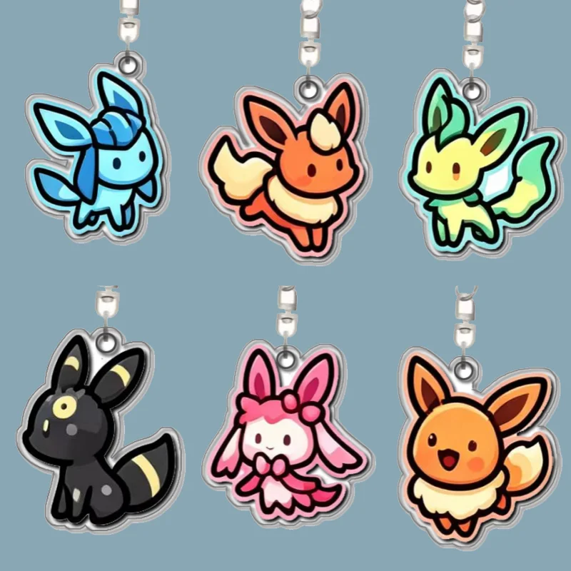 Flareon Glaceon Umbreon Leafeon Eevee Sylveon Jolteon Original Acrylic Handmade Cute Cartoon Anime Keychain Pendant Toy Gift
Flareon Glaceon Umbreon Leafeon Eevee Sylveon Jolteon Original Acrylic Handmade Cute Cartoon Anime Keychain Pendant Toy Gift