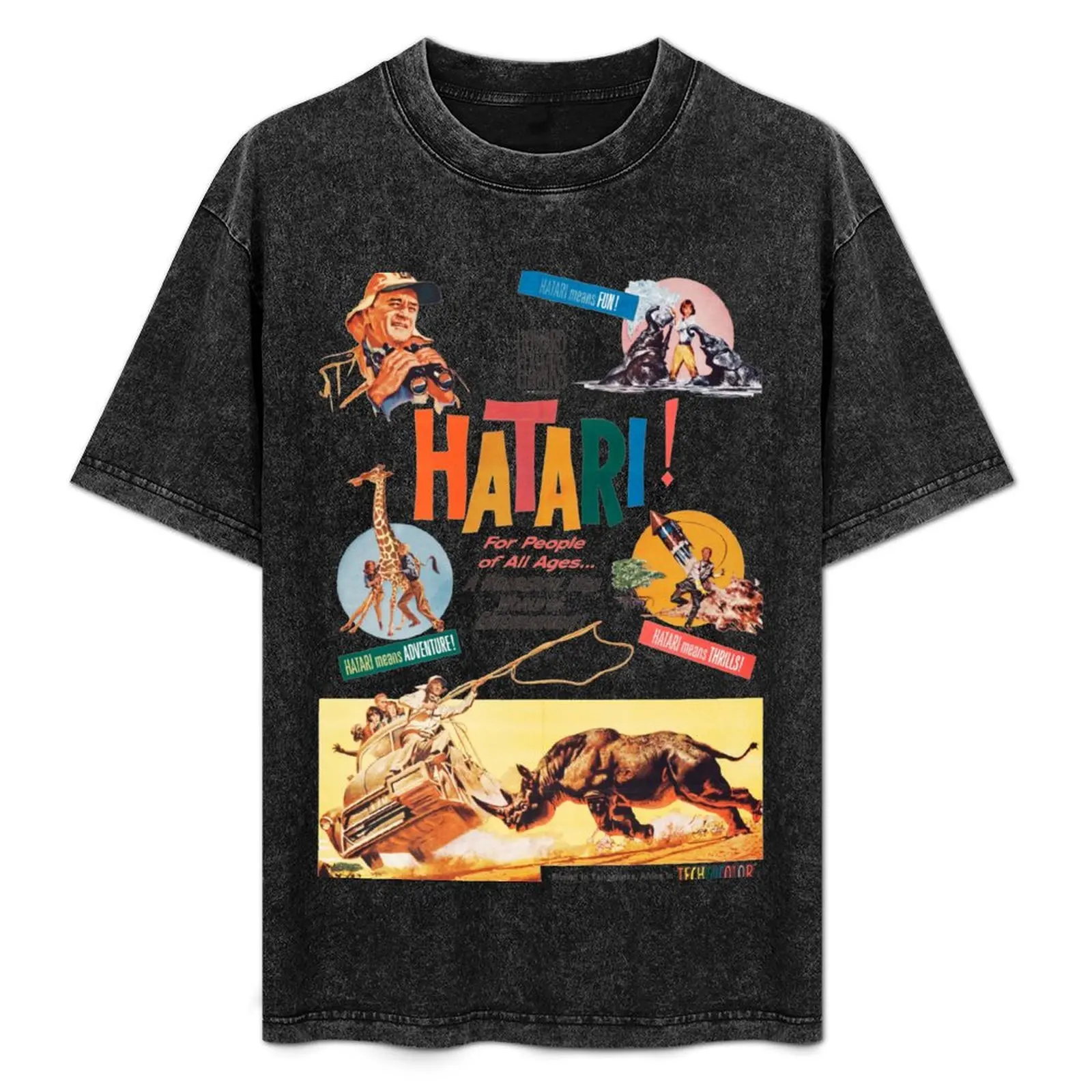 Hatari! Movie Poster T-Shirt vintage anime shirt korean fashion blacks graphic t shirts men t shirts high quality
Hatari! Movie Poster T-Shirt vintage anime shirt korean fashion blacks graphic t shirts men t shirts high quality