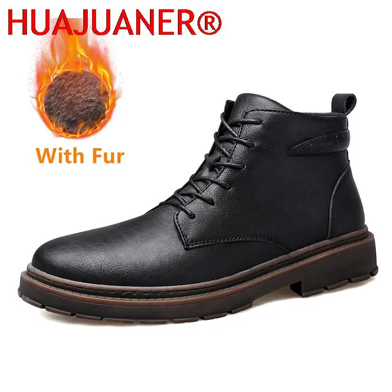 Winter Boots Men's Waterproof Short Ankle Footwear Men High Top Shoes Mid Calf Boot Autumn Winter Lace-Up Men's Fashion Boots
Winter Boots Men's Waterproof Short Ankle Footwear Men High Top Shoes Mid Calf Boot Autumn Winter Lace-Up Men's Fashion Boots