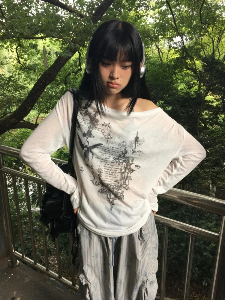 Y2K Эстетические солнцезащитные футболки женские Harajuku с косым воротником свободные футболки уличная одежда с буквенным принтом гранж топы женские повседневные новые
Y2K Эстетические солнцезащитные футболки женские Harajuku с косым воротником свободные футболки уличная одежда с буквенным принтом гранж топы женские повседневные новые