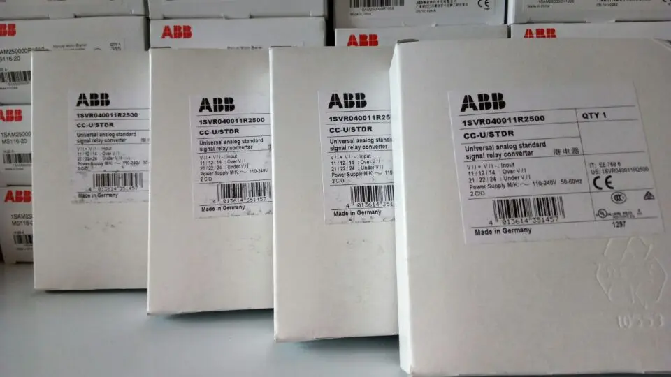 Новый оригинальный аналоговый преобразователь сигнала ABB, CC-U/STDR 110V-240VAC; 10103738
Новый оригинальный аналоговый преобразователь сигнала ABB, CC-U/STDR 110V-240VAC; 10103738