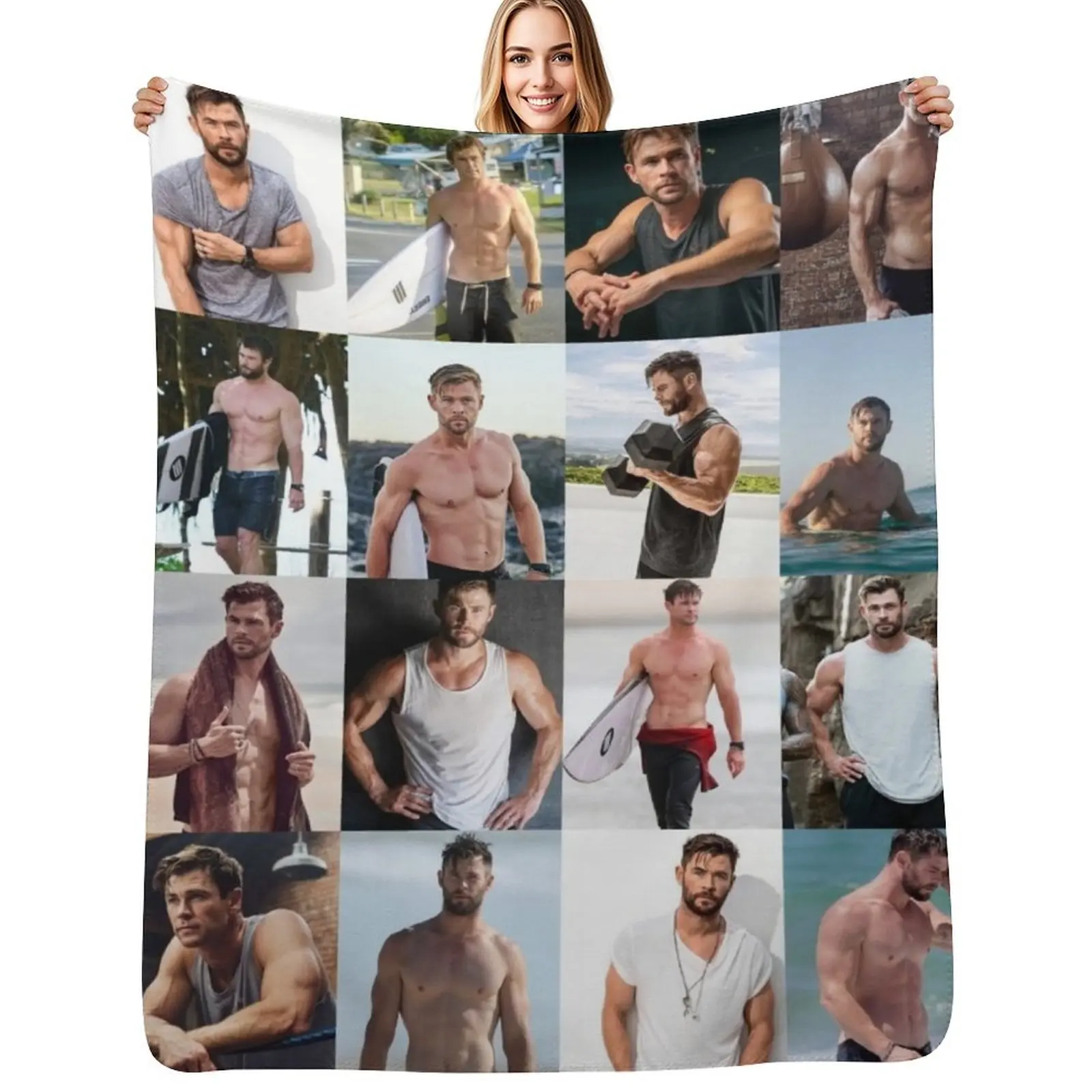 Chris Hemsworth Throw Blanket Year Round Soft Comfortable Blanket for Home
Chris Hemsworth Throw Blanket Year Round Soft Comfortable Blanket for Home
