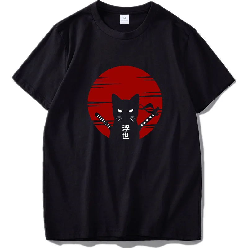 FPDark Style Samurai Cat Tshirt Japan Style Ukiyoe Culture Original Design Digital Print 100% Cotton Tops Tee
FPDark Style Samurai Cat Tshirt Japan Style Ukiyoe Culture Original Design Digital Print 100% Cotton Tops Tee