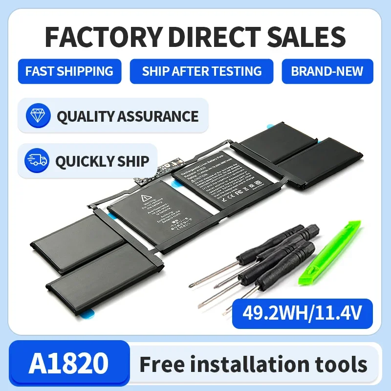Somi-76WH A1820 Laptop Battery For APPLE MACBOOK PRO 15" A1707 2016 2017 Year 11.4V 6667mAh
Somi-76WH A1820 Laptop Battery For APPLE MACBOOK PRO 15" A1707 2016 2017 Year 11.4V 6667mAh