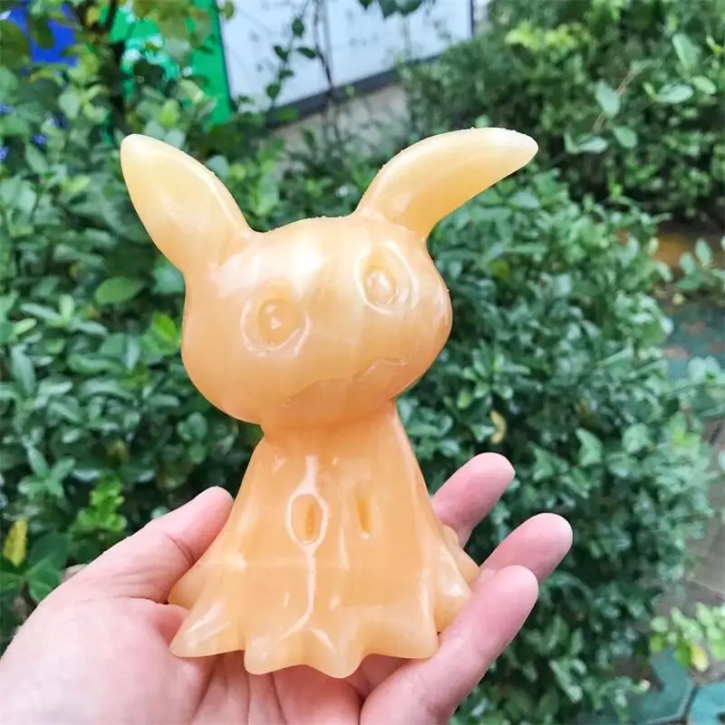 11.5CM Natural Yellow Calcite Cartoon Crystal Statue Carving Fashion Home Decoration For Children Birthday Present 1pcs
11.5CM Natural Yellow Calcite Cartoon Crystal Statue Carving Fashion Home Decoration For Children Birthday Present 1pcs