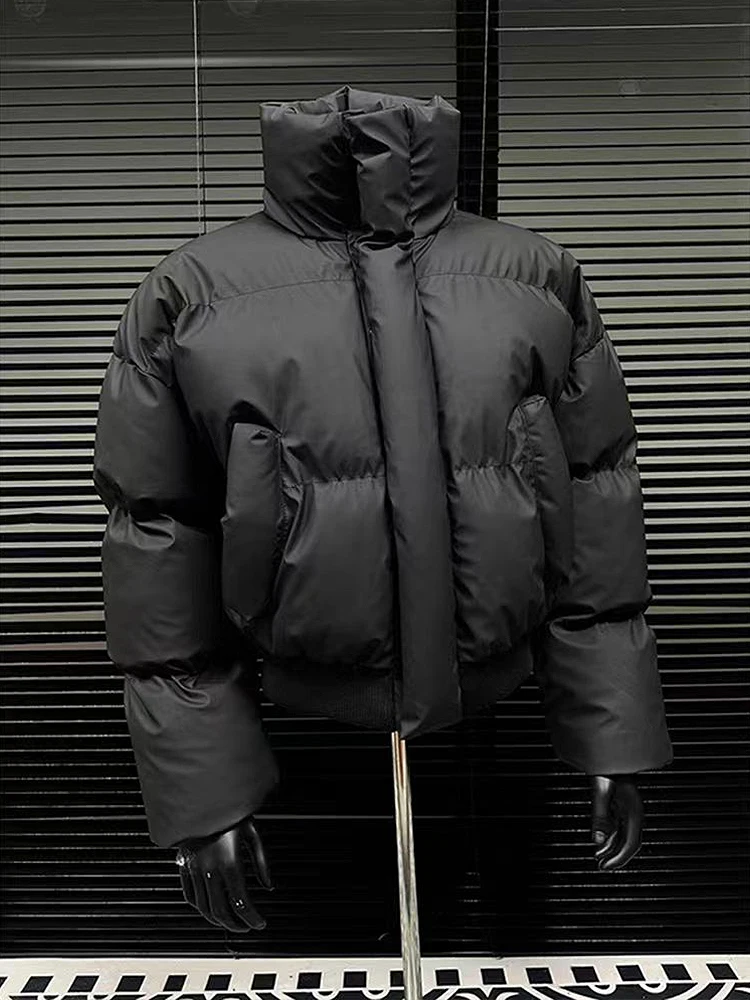 Мужская зимняя утепленная куртка-пуховик из искусственной кожи с хлопковой подкладкой, воротником-стойкой, молодежная, модная, в стиле оверсайз
Мужская зимняя утепленная куртка-пуховик из искусственной кожи с хлопковой подкладкой, воротником-стойкой, молодежная, модная, в стиле оверсайз