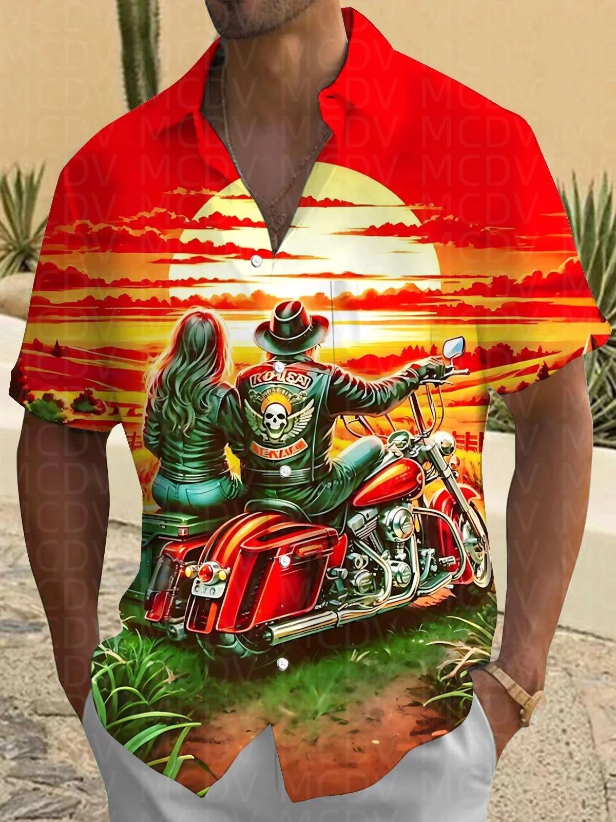 Motorcycle Pattern Men's Hawaiian Shirt Stretch Easy Care Camp Shirt Big Tall
Motorcycle Pattern Men's Hawaiian Shirt Stretch Easy Care Camp Shirt Big Tall