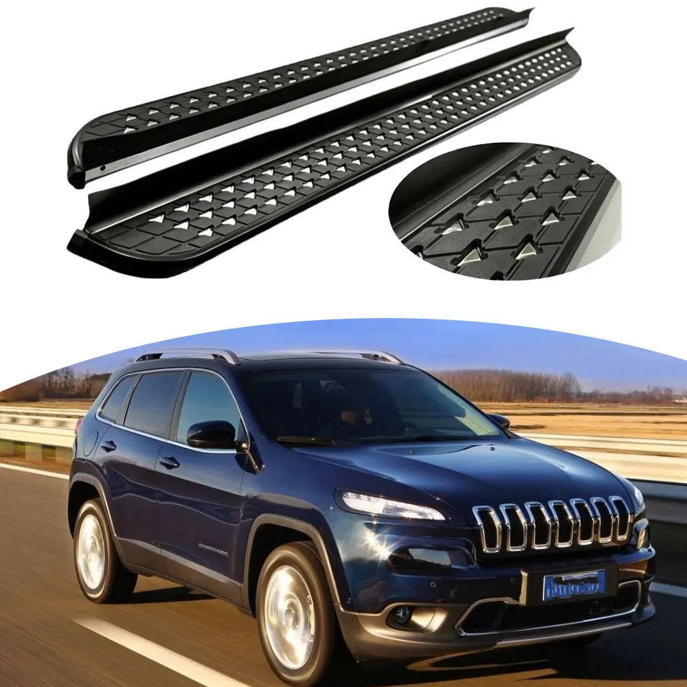 2PCS Heavy Duty Running Boards Side Steps Pedal Nerf Bars Fits For Jeep Cherokee KL 2014-2025 Black
2PCS Heavy Duty Running Boards Side Steps Pedal Nerf Bars Fits For Jeep Cherokee KL 2014-2025 Black