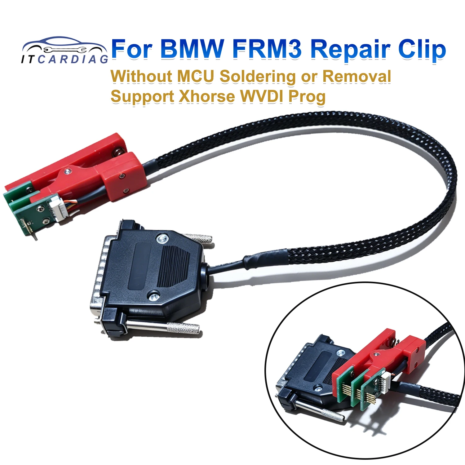 For BMW FRM3 Repair Clip for Xhorse VVDI Prog Read and Write FRM3 Data Adapter without MCU Soldering
For BMW FRM3 Repair Clip for Xhorse VVDI Prog Read and Write FRM3 Data Adapter without MCU Soldering