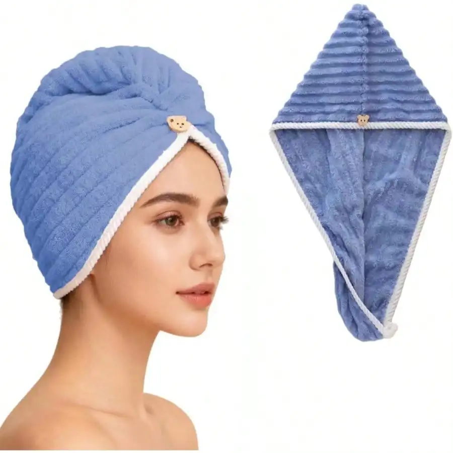 French Style Soft Dry Hair Cap With Wide Tail Fast Drying Absorbent Coral Fleece Hair Drying Cap Cartoon Embroidery Hair Care
French Style Soft Dry Hair Cap With Wide Tail Fast Drying Absorbent Coral Fleece Hair Drying Cap Cartoon Embroidery Hair Care