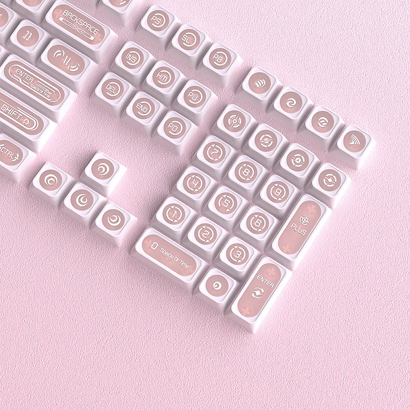 Cat's eye stone powder keycap original small full set of mechanical keyboard sublimation customization
Cat's eye stone powder keycap original small full set of mechanical keyboard sublimation customization