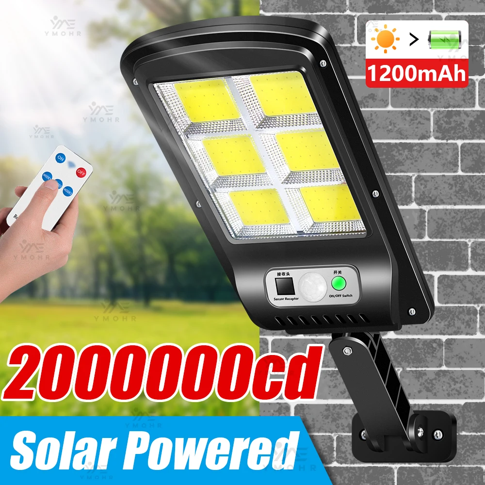 2000000cd Ultra Powerful Solar Lights 120LED Solar Lighting Outdoor Street Lamp Wall Light Motion Sensor Light for Garden Lights
2000000cd Ultra Powerful Solar Lights 120LED Solar Lighting Outdoor Street Lamp Wall Light Motion Sensor Light for Garden Lights
