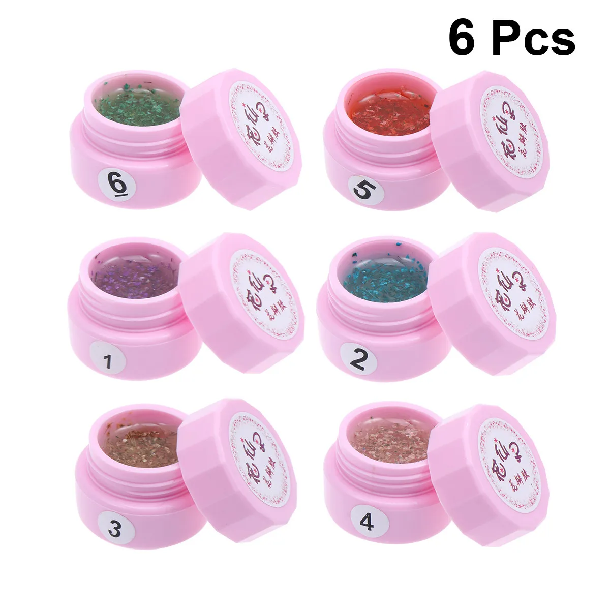 6 PCS Nail Enamel Glitter Flower Gel Polish Cherry Blossom Nails Decals Colorful Manicure Gems Sticktres
6 PCS Nail Enamel Glitter Flower Gel Polish Cherry Blossom Nails Decals Colorful Manicure Gems Sticktres