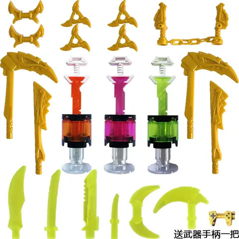 2025 New Ninja Four Golden Weapons Accessories Building Blocks Season 16 Zane Kai Jay Cole Boys' Educational Toys Tana's Key
