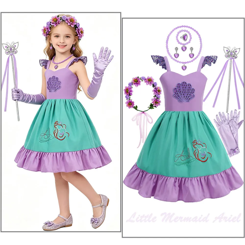 Carnival Cosplay Little Mermaid Costumes Inspired Halloween Fancy Little Mermaid Ariel Princess Dress Costumes for Baby Girls
Carnival Cosplay Little Mermaid Costumes Inspired Halloween Fancy Little Mermaid Ariel Princess Dress Costumes for Baby Girls