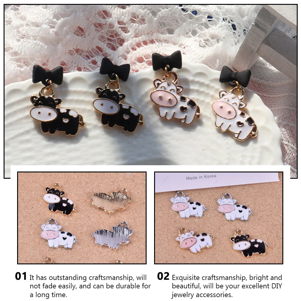 40Pcs Cow-Shaped Alloy Pendants Creative DIY Jewelry Charms Accessories for Bracelets Necklaces Earrings Handmade Crafts
40Pcs Cow-Shaped Alloy Pendants Creative DIY Jewelry Charms Accessories for Bracelets Necklaces Earrings Handmade Crafts