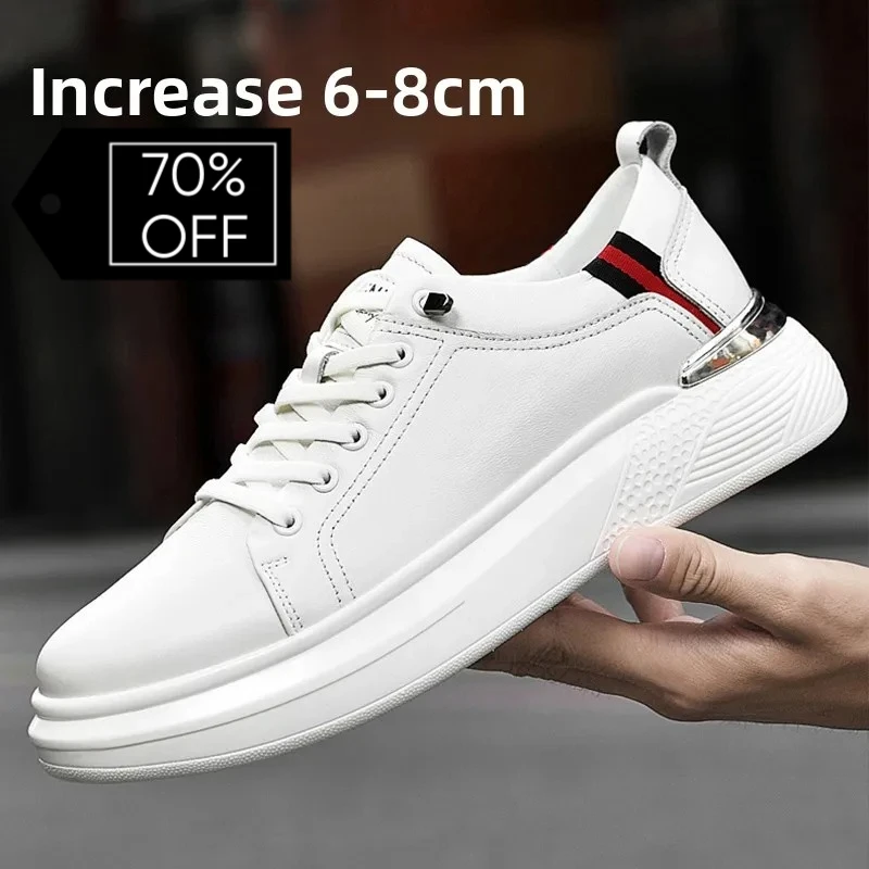 2026 Men's Genuine Leather Sneakers Elevator Shoes Invisible Breathable Heightening Shoes 6/8cm Men's Casual Fashion Sneakers
2026 Men's Genuine Leather Sneakers Elevator Shoes Invisible Breathable Heightening Shoes 6/8cm Men's Casual Fashion Sneakers